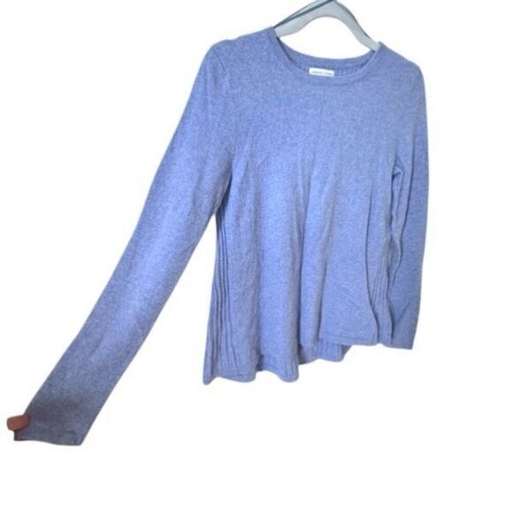 Adrienne Vittadini Cashmere Sweater in Blue Seing Shape 2-Ply Wool Medium - Picture 3 of 7